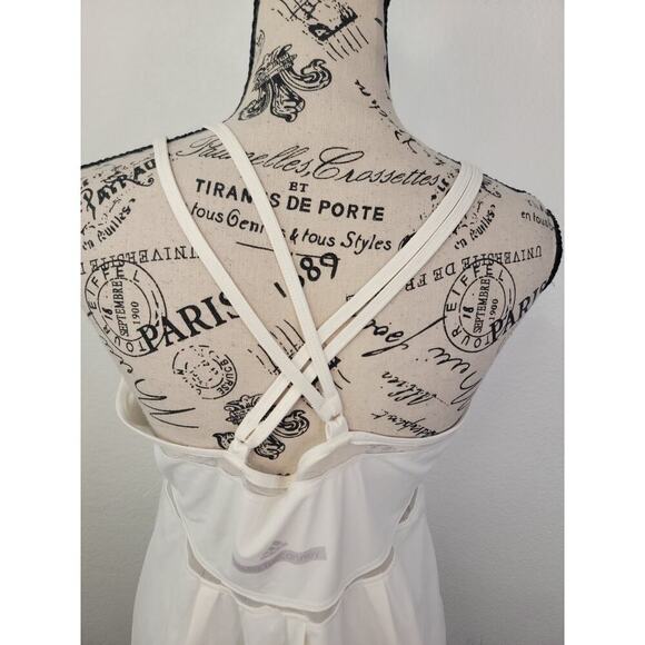 Adidas Stella McCartney Babydoll Tank Top Womens Sz Large Strappy Performane - Picture 7 of 12